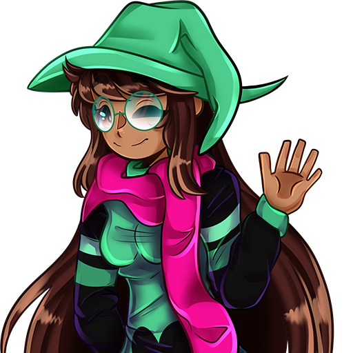Loritta cosplaying as Ralsei